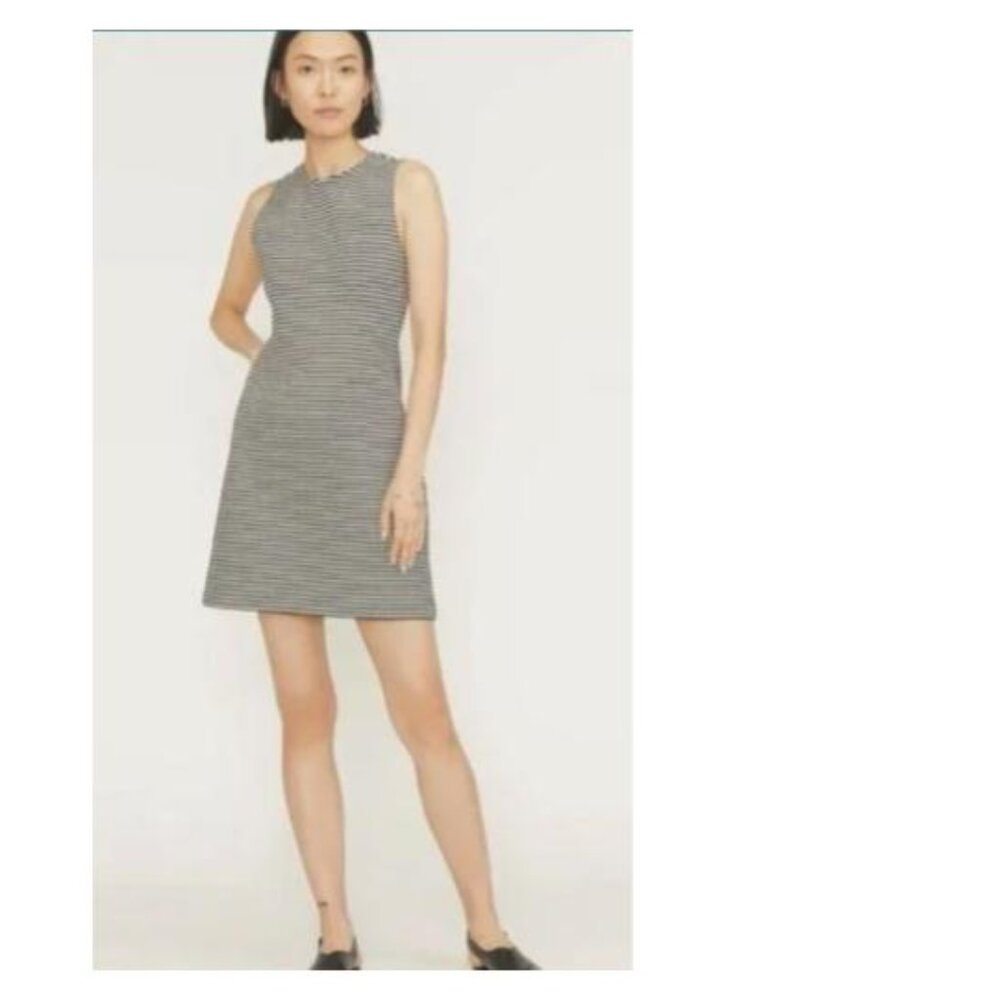 Everlane The Dream 90’s Shift Dress Sleeveless blk/white stripe Sz XS